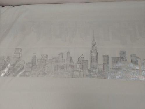 Katoenen paneel met gedrukt ontwerp met New York motief,, Antiek en Kunst, Antiek | Kleden en Textiel