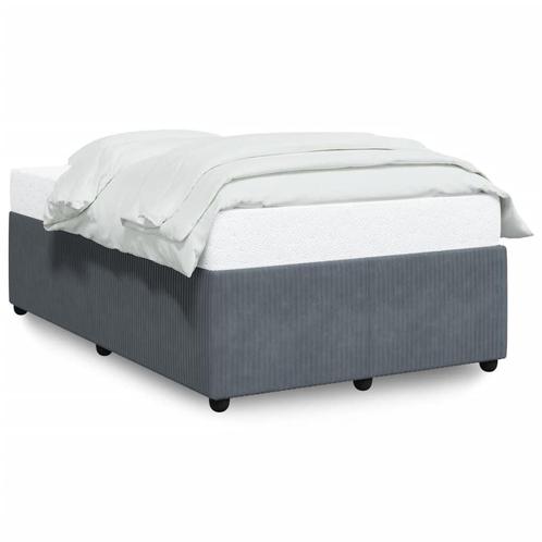 Fluwelen Bedframe Grijs 120x190 - OP=OP Tweedekansje!, Huis en Inrichting, Slaapkamer | Bedden, 120 cm, 190 cm of minder, Grijs