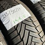 2 x Michelin Alpin 6 215-55-17 Winterbanden 7mm, Auto-onderdelen, Banden en Velgen, 17 inch, Band(en), Personenwagen, Gebruikt