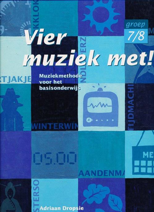 Vier muziek met! Handleiding groep 7/8 ex CD., Boeken, Schoolboeken, Nieuw, Verzenden