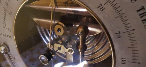 Aneroid barometer - Messing, Antiek en Kunst, Curiosa en Brocante
