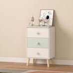 Kindernachtkastje Sandnes wit en mintgroen 62x38x30 cm [en.c, Verzenden, Nieuw