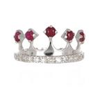 Zonder minimumprijs - Ketting met hanger - 18 karaat Witgoud, Sieraden, Tassen en Uiterlijk, Antieke sieraden