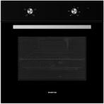 Inventum IOC6070GK inbouw oven - zwart, 45 tot 60 cm, Verzenden, Hete lucht, Nieuw