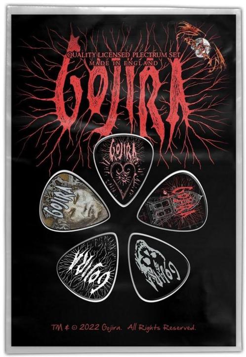 Gojira - Fortitude - Plectrum 5-pack officiële merchandise, Verzamelen, Muziek, Artiesten en Beroemdheden, Instrument of Toebehoren