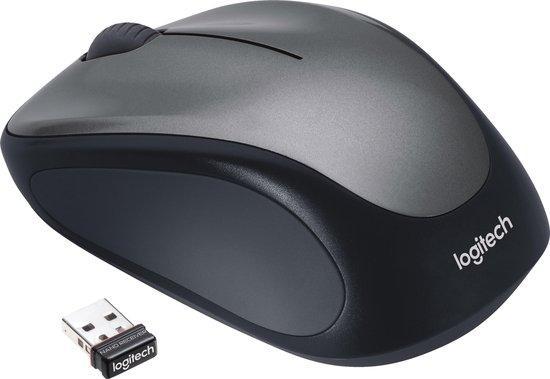 Logitech M235 - Draadloze Muis - Grijs/Zwart, Computers en Software, Muizen, Verzenden
