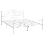 Metalen bed twijfelaar Florenz incl. bedbodem 140x200 wit, Huis en Inrichting, Slaapkamer | Bedden, Nieuw, Verzenden