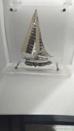 Tafelmiddenstuk - Zeilboot beeldhouwwerk - .950 zilver