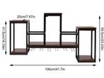 Wandgemonteerd Wijnrek – Metaal & Hout, Industrieel Design, Huis en Inrichting, Kasten | Wandmeubels, Verzenden, Nieuw