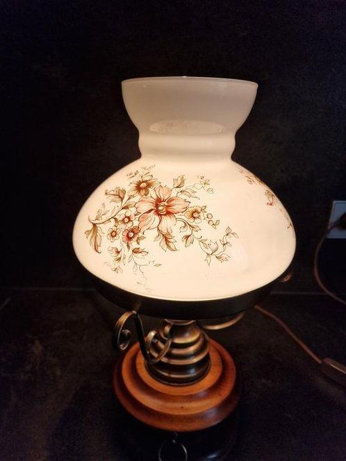 Candelabra vloerlamp - Hout, metaal en glas -, Antiek en Kunst, Curiosa en Brocante