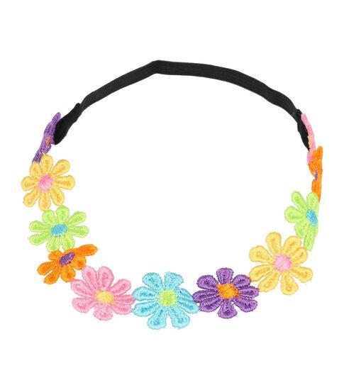 Haarband Gehaakte Bloemen Multi Color, Sieraden, Tassen en Uiterlijk, Uiterlijk | Haarverzorging, Verzenden