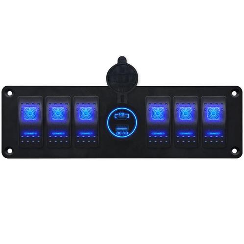 ProRide Schakelpaneel 12V voor Auto/Boot - USB/USB C, Auto-onderdelen, Dashboard en Schakelaars, Nieuw, Verzenden