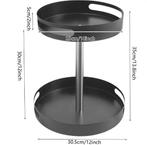 Roterend kruidenrek van staal – 2-laags organizer, Verzenden, Nieuw