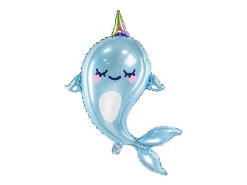 Helium Ballon Walvis Leeg 87cm, Hobby en Vrije tijd, Feestartikelen, Nieuw, Verzenden