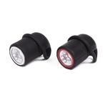 Benson LED Fietslamp Set - Silicone - Rood/Wit - 2 stuks, Nieuw, Ophalen of Verzenden