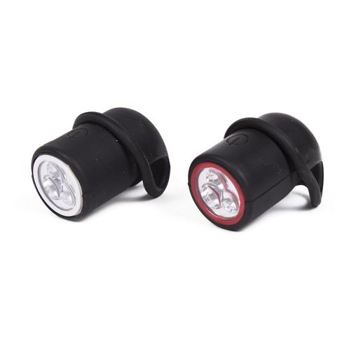 Benson LED Fietslamp Set - Silicone - Rood/Wit - 2 stuks, Fietsen en Brommers, Fietsaccessoires | Overige Fietsaccessoires, Nieuw
