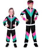 Zwart 80s Disco Trainingspak Kind, Ophalen of Verzenden, Nieuw