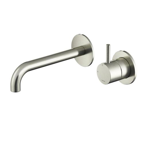 Wastafelmengkraan Hotbath Archie Inbouw Gebogen 18 cm RVS, Doe-het-zelf en Verbouw, Sanitair, Kraan, Nieuw, Chroom, Ophalen of Verzenden