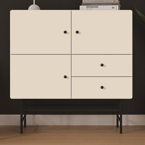 *WOONWINKEL* Tenzo Cocktail Retro Wandkast Cream Wit, Huis en Inrichting, Kasten | Wandmeubels, Nieuw, Verzenden