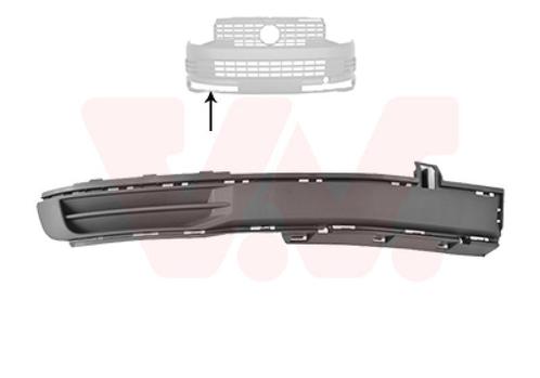 BUMPER GRILL VOOR VW TRANSPORTER T6 2015-2019 7E0807490C9B9, Auto-onderdelen, Carrosserie en Plaatwerk, Nieuw, Ophalen of Verzenden