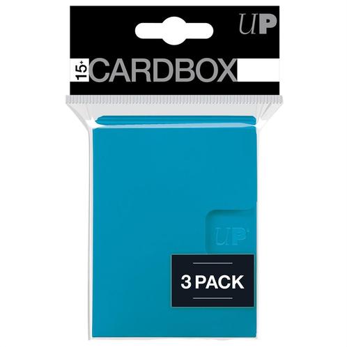 PRO 15+ Card Box 3-pack - Licht blauw | Ultra Pro - Trading, Hobby en Vrije tijd, Verzamelkaartspellen | Overige, Nieuw, Verzenden