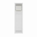 Inbouw toiletrolhouder-closetborstel houder mat wit zonder, Verzenden, Nieuw
