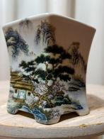 Bonsai schaal - 9,5x9,5x8,5cm - geglazuurd - Hoogte (boom):, Antiek en Kunst