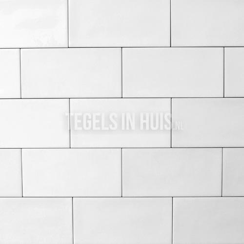 Handvorm wandtegel 6,5x13 wit soft glans wandtegel, Doe-het-zelf en Verbouw, Tegels, Wandtegels, Nieuw, 10 m² of meer, Ophalen