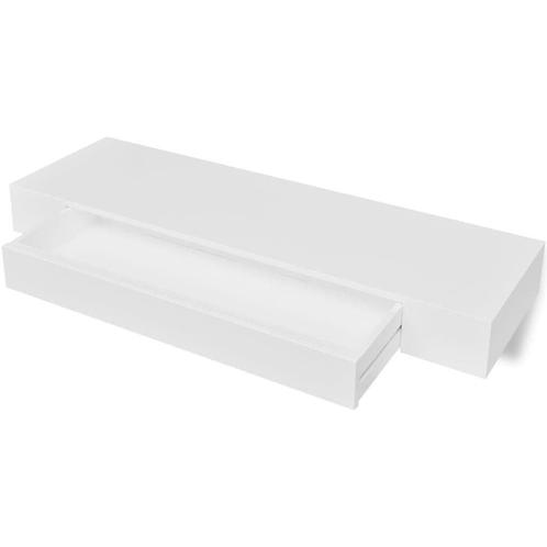 Wandschap met Lade Wit | Tweedekansje | OP=OP, Huis en Inrichting, Woonaccessoires | Wandplanken en Boekenplanken, Nieuw, Ophalen of Verzenden