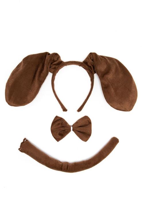Hond Konijn Haarband Oren Strik Staart Diadeem Set Bruin Don, Kleding | Dames, Carnavalskleding en Feestkleding, Accessoires, Nieuw