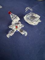 Swarovski - Beeldje - Swarovski kristallen zwaan en clown