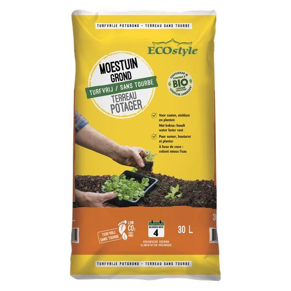 Ecostyle moestuin grond 30 liter, Tuin en Terras, Aarde en Mest, Verzenden