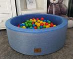 Ballenbad met 300 ballen - Wasbare hoes - 90 x 30 cm - Blauw, Nieuw, Ophalen of Verzenden