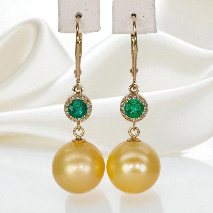 G&J - Cocktail oorbellen - Golden Grace - 14 karaat Geel, Sieraden, Tassen en Uiterlijk, Antieke sieraden