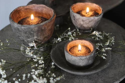 PMR kaarszand met lont Cedar en Amber, Huis en Inrichting, Woonaccessoires | Kandelaars en Kaarsen, Nieuw, Ophalen of Verzenden