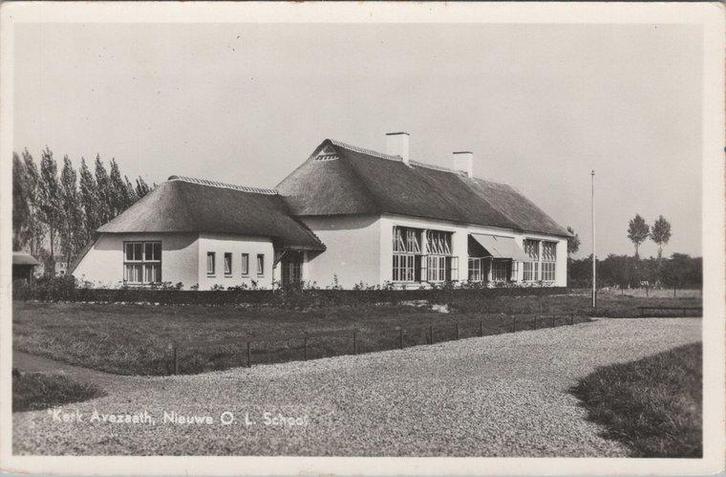 KERK AVEZAATH - Nieuwe O. L. School, Verzamelen, Ansichtkaarten | Nederland, Verzenden