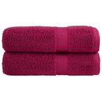 vidaXL Badhanddoeken SOLUND 2 st 600 g/m² 100x150 cm, Verzenden, Nieuw, Rood