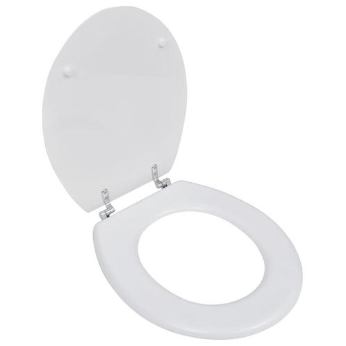 Toiletbril Wit MDF - Retourdeal - Universeel & Sterk!, Doe-het-zelf en Verbouw, Sanitair, Nieuw, Chroom, Toilet, Ophalen of Verzenden