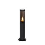 Moderne buitenlamp paal zwart 45 cm IP44 - Rox, Verzenden, Nieuw, Staal