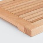 HOCHO Beukenhouten Broodsnijplank 400x250x22 mm – Met Kru., Ophalen of Verzenden, Nieuw