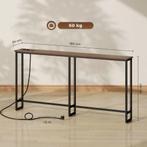 TRUUSK Console Tafel, Gangtafel Met Geïntegreerd Oplaadstati, Huis en Inrichting, Verzenden, Nieuw