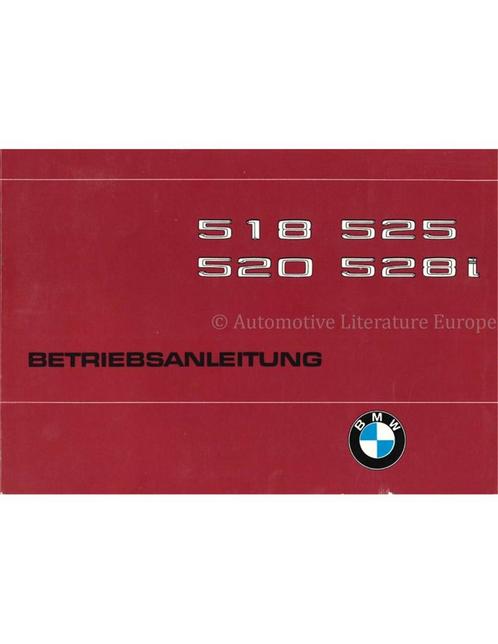 1978 BMW 5 SERIE INSTRUCTIEBOEKJE DUITS, Auto diversen, Handleidingen en Instructieboekjes