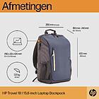 Tas 15,6 HP Travel Backpack Grijs (Tassen, Laptops), Ophalen of Verzenden, Nieuw