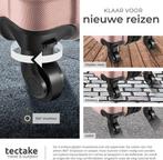 2dekans | tectake® 4-Delige Kofferset - Koffers van ABS met, Ophalen of Verzenden, Zo goed als nieuw