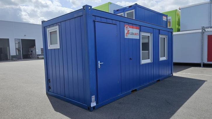 Uitvoerdersunit 6x2,4 incl. toilet en keukenblokje, Doe-het-zelf en Verbouw, Bouwketen en Schaftketen, Gebruikt, Ophalen