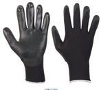 Polyester handsch. + zwart PU coating