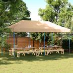 vidaXL Partytent Beige 292 x 580 x 315 cm Oxford Stof, Verzenden, Nieuw, Partytent