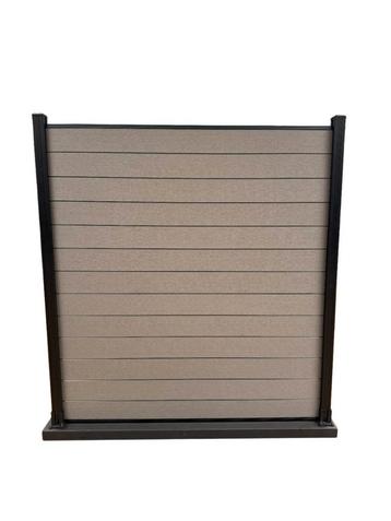 Modulair Schutting Composiet Licht Grijs 180x180 Cm (zonder beschikbaar voor biedingen