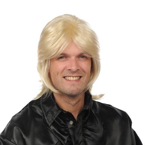 Pruik Roy blond luxe, Hobby en Vrije tijd, Feestartikelen, Verzenden