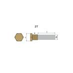 Volkswagen marine potlood anode Ø 14 L. 20 plug th.18x1,5, Ophalen of Verzenden, Nieuw, Motor en Techniek, Zeilboot of Motorboot